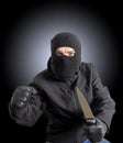 Masked criminal Royalty Free Stock Photo