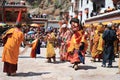 The masked dance in Hemis gompa (monastery), Ladakh, India