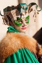 Masked girl Royalty Free Stock Photo