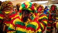 Masked men at the Podence Carnival