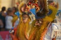 Masked Morenada dancer at the Arica Carnival Royalty Free Stock Photo