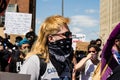 Masked Protestors March in Front of Ohio Statehouse for Justice for George Floyd