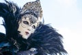 Masked woman in Venice carnival Royalty Free Stock Photo