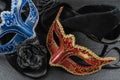 Masks of best carnivals in the world Royalty Free Stock Photo