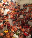 Masks for Effigies or Viejos in Cuenca Ecuador on New Years Eve