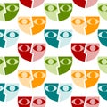 Masks seamless background pattern Royalty Free Stock Photo