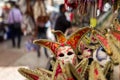 Masks on Verona market Royalty Free Stock Photo