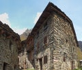 Maslana is an ancient rural village accessible only on foot. Valbondione, Bergamo, Orobie Alps, Italy