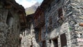 Maslana is an ancient rural village accessible only on foot. Valbondione, Orobie Alps, Italy