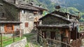 Maslana is an ancient rural village accessible only on foot. Valbondione, Orobie Alps, Italy