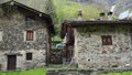 Maslana is an ancient rural village accessible only on foot. Valbondione, Orobie Alps, Italy