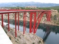 Maslenica bridge Royalty Free Stock Photo