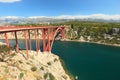 Maslenica bridge Royalty Free Stock Photo