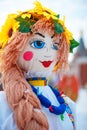 Maslennitsa colorful doll Royalty Free Stock Photo