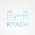 Masmak Fortress the symbol of Riyadh, Saudi Arabia.