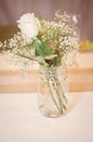 Mason jar bouquet Royalty Free Stock Photo