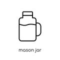 Mason jar icon from Fruit and vegetables collection.