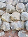 Mason`s Rock Wall is Strong Royalty Free Stock Photo