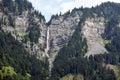 Mason-Wasserfal, Klostaler Alpen, Vorarlberg, Austria Royalty Free Stock Photo