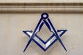 Masonic square and compass, emblem of the freemasons