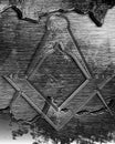 Masonic square and compass