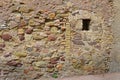 Masonry door in an old wall Royalty Free Stock Photo