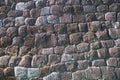 Masonry pattern of the old Edo Castle stone wall. Tokyo. Japan