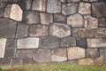 Masonry pattern of the old Edo Castle stone wall. Tokyo. Japan