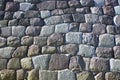 Masonry pattern of the old Edo Castle stone wall. Tokyo. Japan