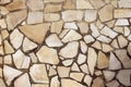 Masonry rock stone tiles floor on the park Royalty Free Stock Photo