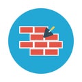 Masonry sharing reception  vector flat icon Royalty Free Stock Photo