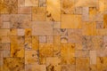 Masonry stonewall composition slate golden stone Royalty Free Stock Photo