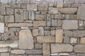 Masonry wall of shell rock stones Royalty Free Stock Photo