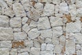 Masonry wall of stones with irregular pattern texture background Royalty Free Stock Photo