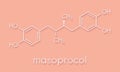 Masoprocol skin cancer actinic keratosis drug molecule. Skeletal formula.