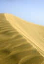 Maspalomas Dunes at sunset Royalty Free Stock Photo