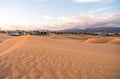 Maspalomas dunes view on Gran Canaria, Canary Islands, Spain