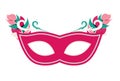Masquerade Carnival Mask Icon Vector Illustration Royalty Free Stock Photo