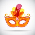 Masquerade Carnival Mask Icon Vector Illustration Royalty Free Stock Photo