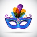 Masquerade Carnival Mask Icon Vector Illustration Royalty Free Stock Photo