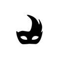 Masquerade icon vector. Mask illustration sign. Carnival symbol. Carnival mask logo. Royalty Free Stock Photo