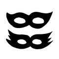 Masquerade mask set icon. hand drawn doodle style. , minimalism, monochrome, sketch. holiday, party, new year, birthday, holiday,