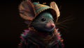 Masquerading Mouse, A cunning rodent that cleverly disguises itself to blend into any environment, avoiding danger and predators.