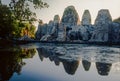 Masroor Rock-cut Temples at Masrur Hindu temples in the Kangra Valley of Beas River in Himachal Pradesh Royalty Free Stock Photo