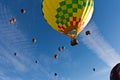 Balloons fill the sky, The Great Reno Balloon Race Royalty Free Stock Photo