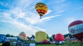 Mass Ascension at Bristol Balloon Fiesta 2016 Royalty Free Stock Photo