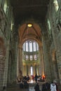 Mass at Cathedral of the abbey of Mont Saint Michel.