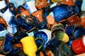 Mass of the ceramics pots Royalty Free Stock Photo