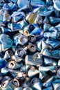 Mass of crushed beer cans