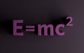 Mass energy formula in pink colors Royalty Free Stock Photo